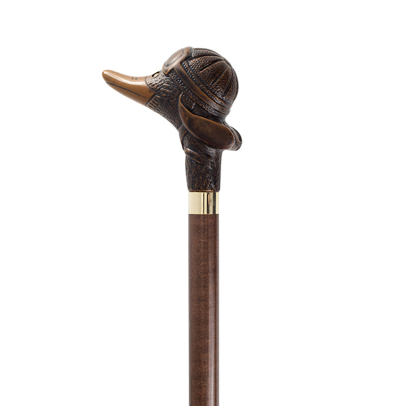 Brown Aviator Duck Head Walking Stick